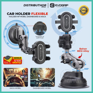 Car Phone Holder Besi  EVOGRIP CM90 Holder Hp Mobil Premium Dudukan Penyangga Handphone Di Kaca Kuat Kokoh - DISTRIBUTHOR