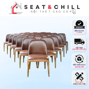 Ghế Ăn Ghế Cafe Bọc Da Cao Cấp GRACE Decor quán cafe nhà hàng_Nội thất cao cấp_Seat&Chill(Có HĐ VAT)