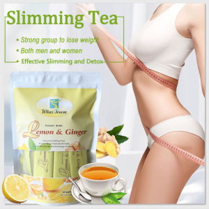 Lemon Ginger Tea Slimming Tea Fat Burning Weight Loss Lemon&Ginger Tea  Healthy Care Detox Diet Tea Herbal Tea 10g X15 Bags