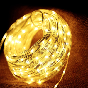 Dây đèn led hạt gạo 10m/50m/100m chống nước trang trí ngoài ngoài trời chớp nháy nhiều kiểu (loại tốt)