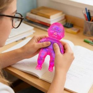 MADEWITH Glitter Sugar Baby Squeeze Cute Soft Squeeze Toy Creative Anxiety Relief Sensory Fidget for Desk Decor
