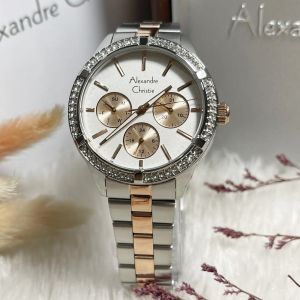 Jam Tangan Wanita Alexandre Christie AC 2A67 AC2A67 Original Garansi Resmi 1 tahun - Stainless Steel