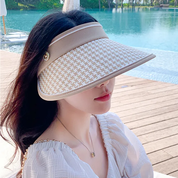 Women%20Straw%20Topi%20Visor%20Cap%20Summer%20Travel%20Beach%20Sun%20Protection%20UV%20Woman%20Sunscreen%20Leisure%20Big%20Brim%20Hat%20foldable%20-%20Image%208