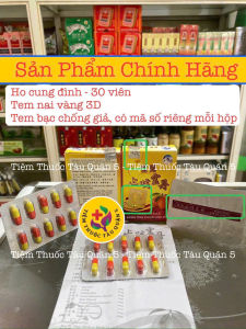 Ho Cug Đình - Chí Khái Linh Đơn - Ho 3 Trái Đào Hộp 30 Viên (Chính Hãng Tem Nai Nối Date Mới) Miễn Dịch
