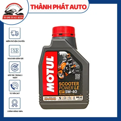 [HCM]Nhớt cao cấp Motul Scooter Power LE 5W40 dung tích 800ml dành cho xe tay ga đời mới hàng thương hiệu uy tín