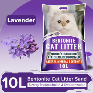 CHONG CHONG 10L Bentonite Cat Litter Sand Premium Cat Litter Sand Eliminates Odor Lavender/Lemon/Baby Powder/Coffee