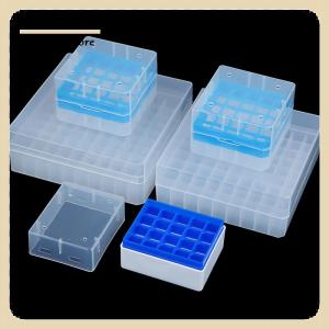 [COD] กล่องชั้นวางหลอดทดลองพลาสติกพร้อมฝาปิดหลอดแรงเหวี่ยงอุปกรณ์ทางห้องปฏิบัติการ