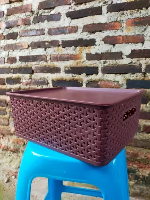 NARITA KERANJANG BASKET TUTUP UKURAN S MERK SUNLIFE KERANJANG SERBAGUNA