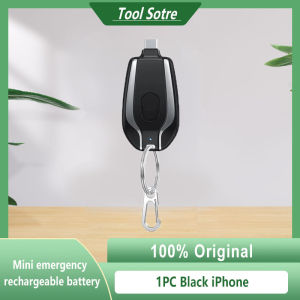 1500mAh Portable Keychain Charger Type-C Fast Charging Power Banks Mini Power Emergency Keychain For Iphone Android Devices