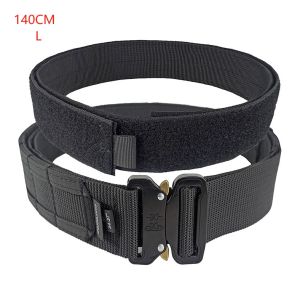 【จัดส่งจากกรุงเทพฯ】2 in 1 เข็มขัดผู้ชาย Quick Release Buckle MOLLE หัวเข็มขัดไนลอนคู่อเนกประสงค์ยุทธวิธีเข็มขัดแบบพกพา