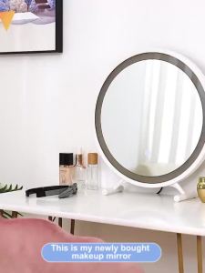 Makeup Mirror Makeup Mirror Fill Light Dressing Table Mirror Desktop Vanity Mirror Meja Meja Cermin 化妆镜
