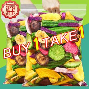 Buy 1 take 1 250g dried fruit and vegetables chips mixed crispy fruits veggies snack gulay chips