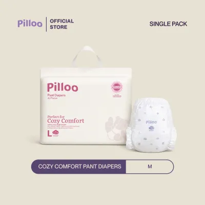 Pilloo Cozy Comfort Baby Pants Diapers M44/L40/XL38/XXL34 (Single Pack)