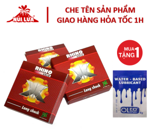 Bao cao su gai bi lớn Rhino 6 bi + hương bạc hà quyến rũ