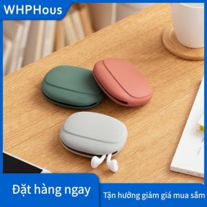 WHPHous Tai nghe lưu trữ hộp Silicone tai nghe dữ liệu cáp U đĩa tổ chức dễ thương tiền xu Ví trường hợp túi nhà du lịch chuyến đi kinh doanh
