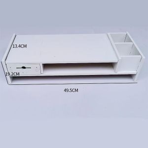 (M29)สินค้าพร้อมส่ง ชั้นวางของ ชั้นวางจอคอม ชั้นวางจอคอมพิวเตอร์ ชั้นวางจอคอมพิวเตอร์ พร้อมลิ้นชักและช่องใส่ของ