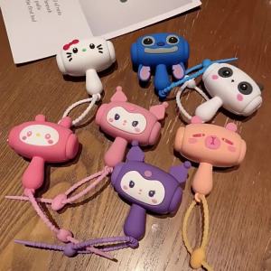 Silicone Cute Animal Hammer Squeaky Keychain Stress Relief Shake Toy Bag Pendant Creative Gift