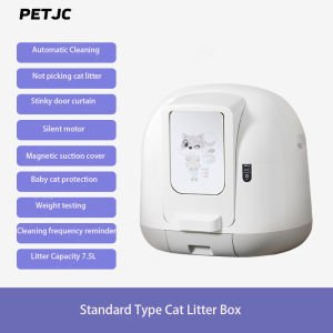 Automatic Cat Litter Box Self Cleaning Cats Sandbox Tandas Kucing Automatik (Self-Cleaning | App Control | Multiple Cats | Anti-splash Shovel | Appliances) 智能貓砂盆