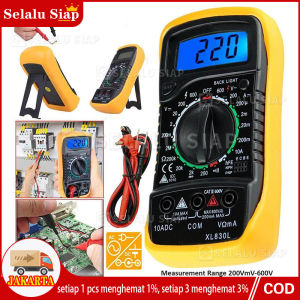 (dalam Stok Dikirim Dari Jakarta)Multimeter XL830L Portable LCD Digital Multimeter XL830L Voltmeter Ammeter Ohmmeter Mesin Uji Tegangan Arus