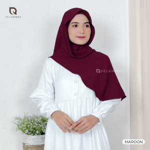 𝐇𝐄𝐋𝐀𝐈𝐑𝐈𝐍𝐃𝐔 - Hijab Pashmina Inner Oval Crinkle Menutup Leher Rhaya