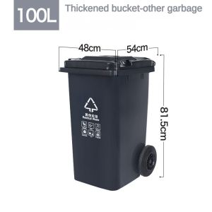 30L/50L/100L/120L/240L/ Food/Commercial and Industrial Trash Cans Large Trash Cans Plastic Wheeled Trash Cans