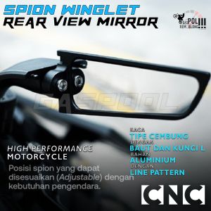 SPION WINGLET MATIC BEBEK UNIVERSAL BEAT VARIO PCX NMAX FILLANO FAZZIO MIO SCOOPY KACA CEMBUNG KACA
