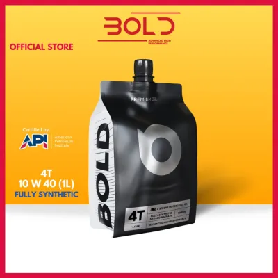 BOLD 4T 10w40 1L / 1.2L Fully Synthetic MA2 / SN Motorcycle Engine Oil Motor LC135 Y15