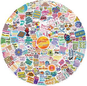 300PCS Motivational Sticker Inspirational Words Stickers for Teens Adults Teacher Employees Vinyl Encouraging Positive Affirmation Stickers for Water Bottles Laptop Decals Scrapbook Journal