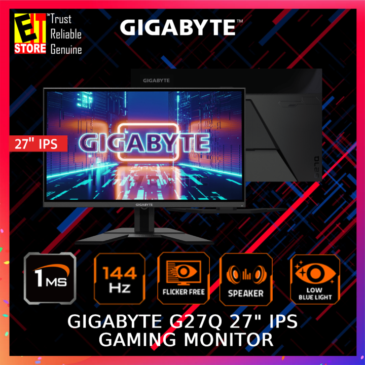 GIGABYTE MONITOR G27Q-EK 27” IPS PANEL /QHD (2560 x 1440)/ VESA HDR400 ...