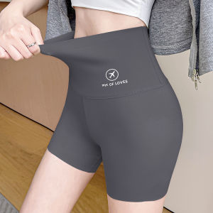 【SG Stock】Shark Pants High Waist Yoga Pants Yoga Shorts Thin Section Tight Non-Marking Anti-Walking Bottoming