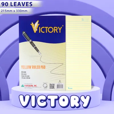 FCI Yellow Pad 80 Leaves – Victory Mica & Metro | Smooth Writing Paper | Suitable for School & Office Supplies | Sold Per Pad