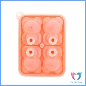 D.S. แม่พิมพ์ทำน้ำแข็งรูปหมี ซิลิโคนทำน้ำแข็งรูปหมี ice cube mold