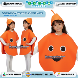Baby Fourths Couture Nutrition Month Orange Kids Costume Outfit Party Event Costume for Kids