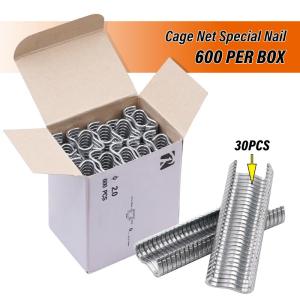 600Pcs Galvanized Steel M Clips for Rabbit Cage