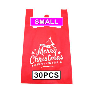 Wholesale 30/50pcs Christmas Eco Bags Bundle – Reusable Sando Gift Wrap | Holiday Eco bag for Grocery Gift Bags Giveaway