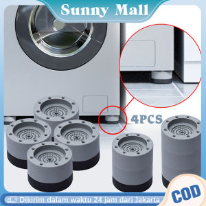 4PCS Alas Karet Kaki Mesin Cuci Anti Getaran/Kaki Kulkas Tatakan Anti Getar/Alas Pelindung Kaki Meja Anti Slip