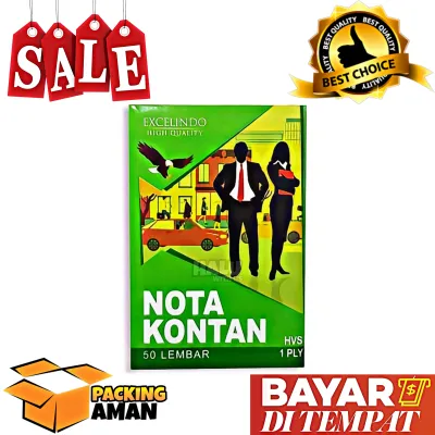 (BISA COD) PROMO 10 Pcs Buku Nota Kontan 1 Ply Excelindo / Rangkap 1 Kecil 50 Lembar / Buku Bon Murah