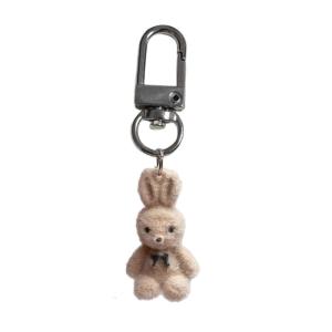 Cute Cartoon Bear Keychain Brown Plush Bear Pendant Keyring for Clothing Bags Keyholder Birthday Gift Women Girl Teen