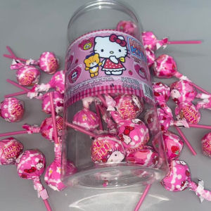 30PC Cute Cartoon Character kt Lollipop Strawberry Flavor Lollipop bouquet LY-77