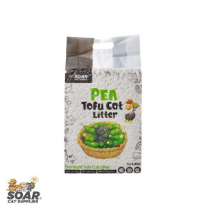 SOAR Cat Litter Tofu Premium Pea 2.8kg/7L Strong Water Absorption Fast Clumping Odor Control Biodegradable