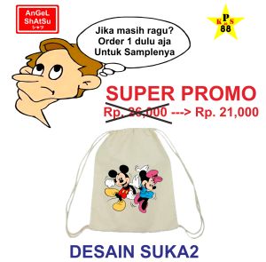 TAS SERUT CUSTOM MURAH - DRAWSTING BAG CUSTOM MURAH - SABLON TAS SERUT