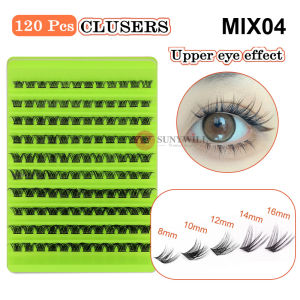 ชุดตัวต่อขนตาเส้นผมมนุษย์10D 60ชิ้นพร้อมกาว3D ขนตาปลอมแบบทำมือแหนบขนตาปลอม