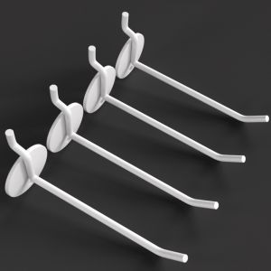 MUNCHX 4PCS Special Hooks Perforated Board Hooks Single Line Design Tool Accessories Display Racks Hooks Display Racks Shelves Hooks Shelves Display