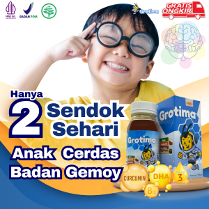 Vitamin otak untuk anak pintar /Vitamin otak anak dha tinggi / Grotima vitamin anak otak cerdas