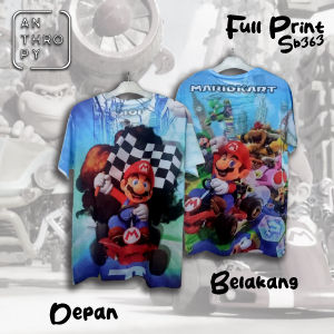 Kaos Distro Sablon Full Print SB363 Pria Oblong Baju Atasan Lengan Pendek Dewasa