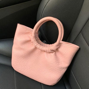 IELGY messenger bag womens korean style ring foreign style soft leather fold fashion bag