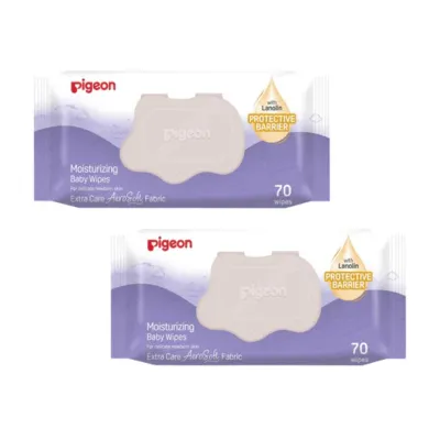 Pigeon(PIGEON) Baby Wipes Moisturizing Cloths 70S X 2 Packs - By First Few Years
