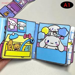 DIY Toy Book Childrens Gift Cartoon Kuromi Melody Creative Quiet Book Decompression Toy Book Semi-Finished Product Changing Material Package