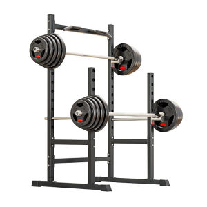 Adjustable Half-Frame Multi-Functional Home Squat Rack Weightlifting Bed Bench Press Barbell Professional Fitness Equipment