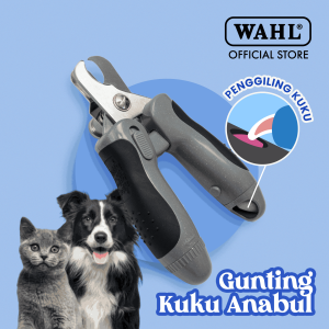 Wahl Pets EZ-Nail Rotary Filer & Nail Clipper – Cat Dog Gunting Kuku Anjing Perawatan Kuku Anjing & Kucing Pengkikis Kuku Anjing & Kucing